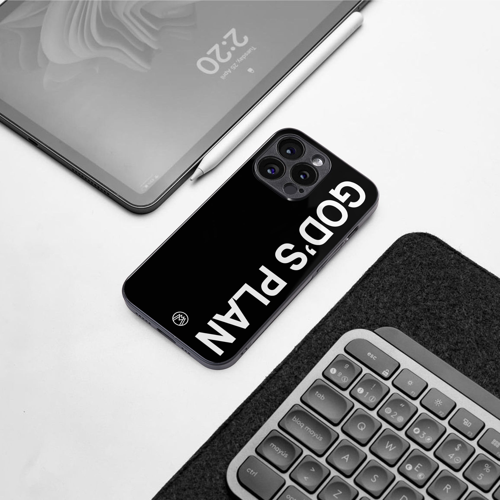 god's plan back phone cover | glass case for iphone 16 pro max