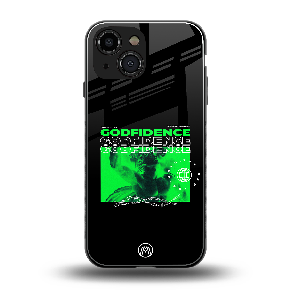 godfidence back phone cover | glass case for iphone 13 mini