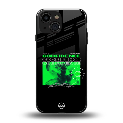 godfidence back phone cover | glass case for iphone 13 mini