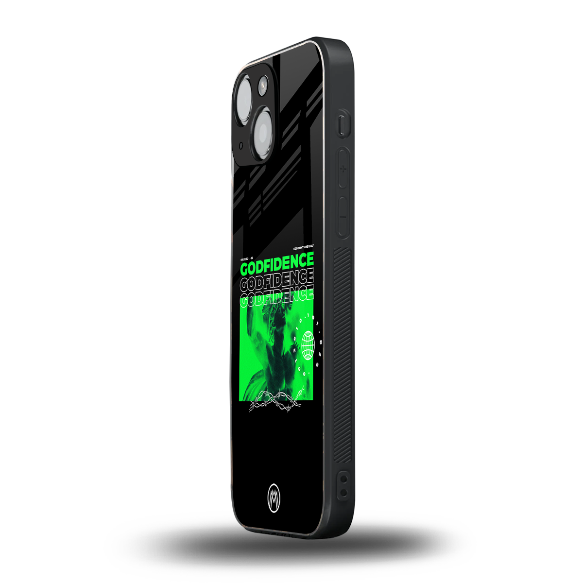 godfidence back phone cover | glass case for iphone 13 mini