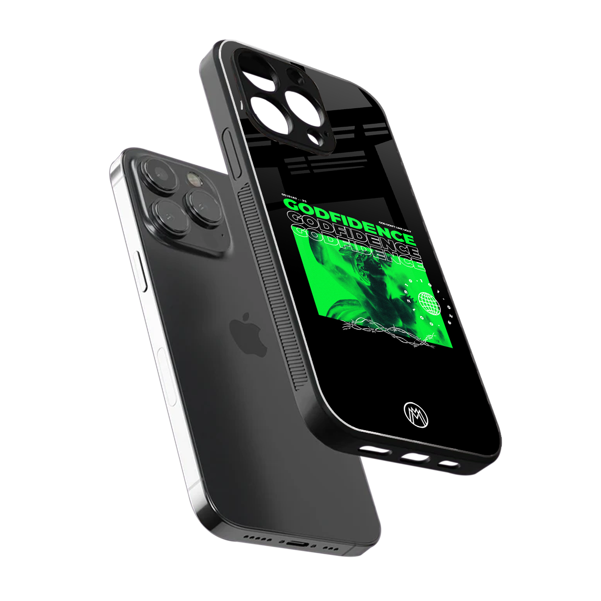 godfidence back phone cover | glass case for iphone 15 pro max