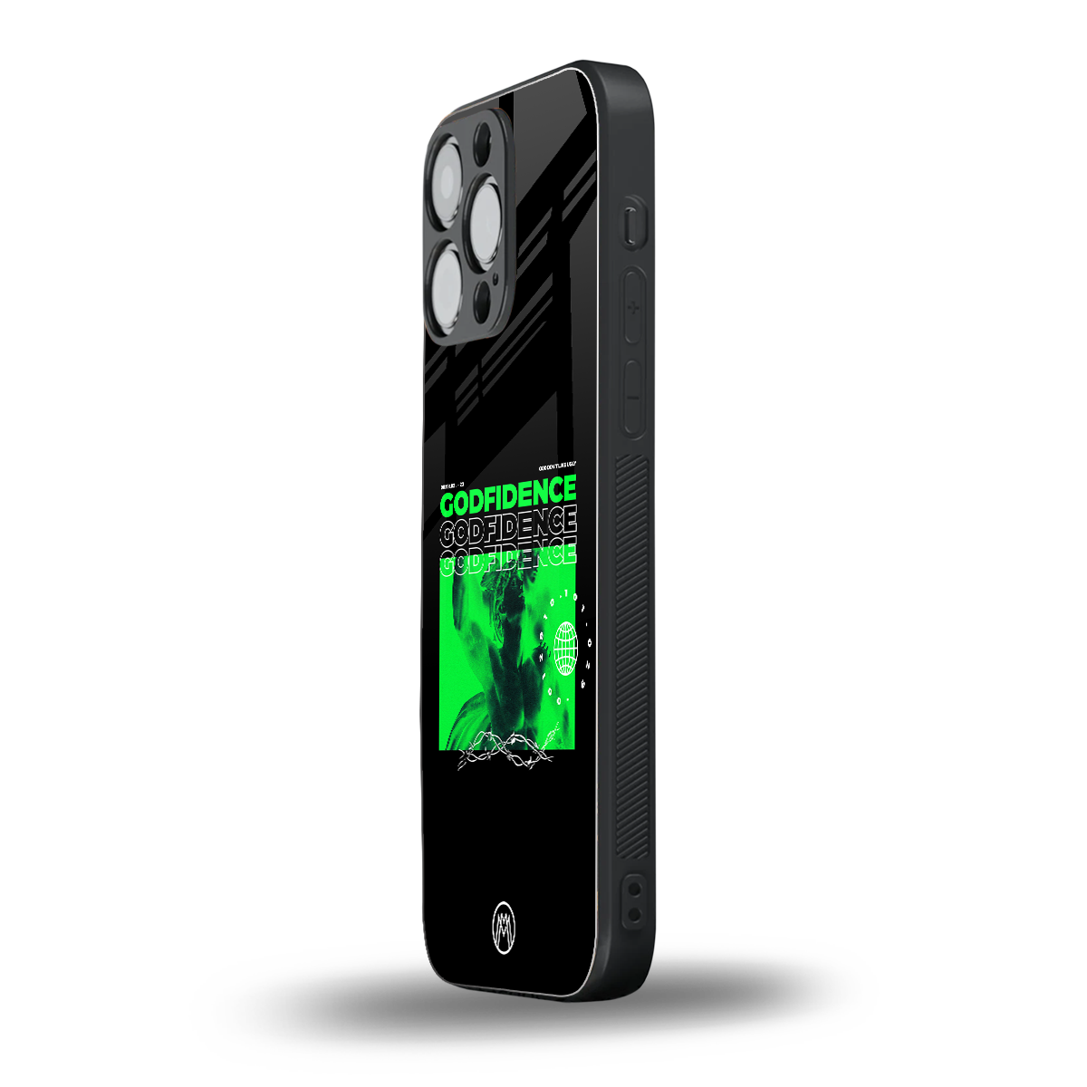 godfidence back phone cover | glass case for iphone 15 pro max