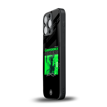 godfidence back phone cover | glass case for iphone 15 pro