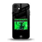 godfidence back phone cover | glass case for iphone 16 plus
