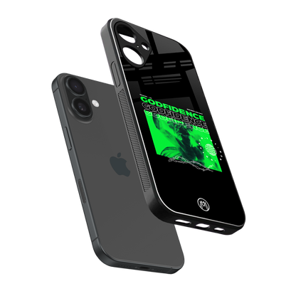 godfidence back phone cover | glass case for iphone 16 plus