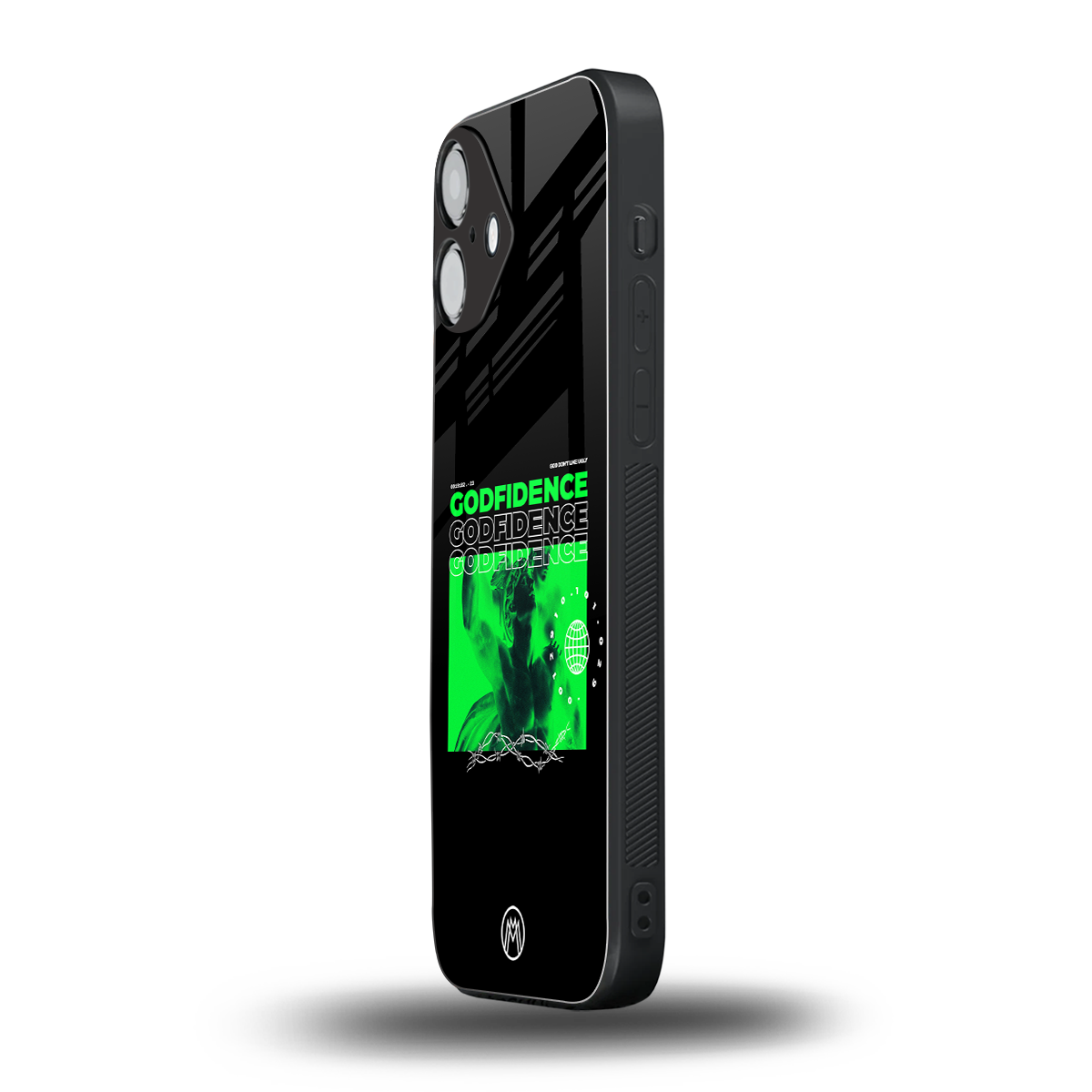 godfidence back phone cover | glass case for iphone 16 plus