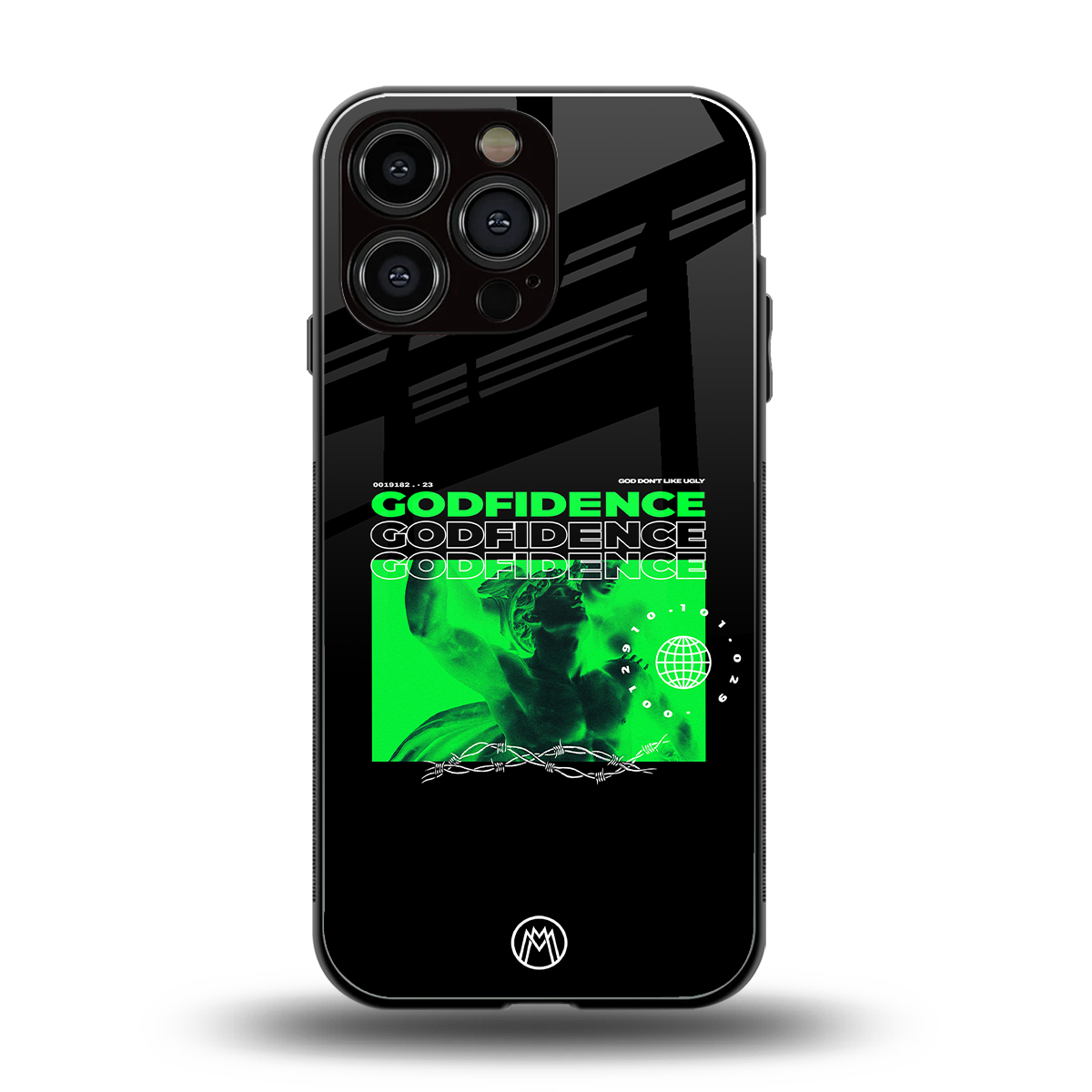godfidence back phone cover | glass case for iphone 16 pro max