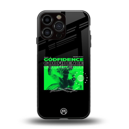 godfidence back phone cover | glass case for iphone 16 pro max