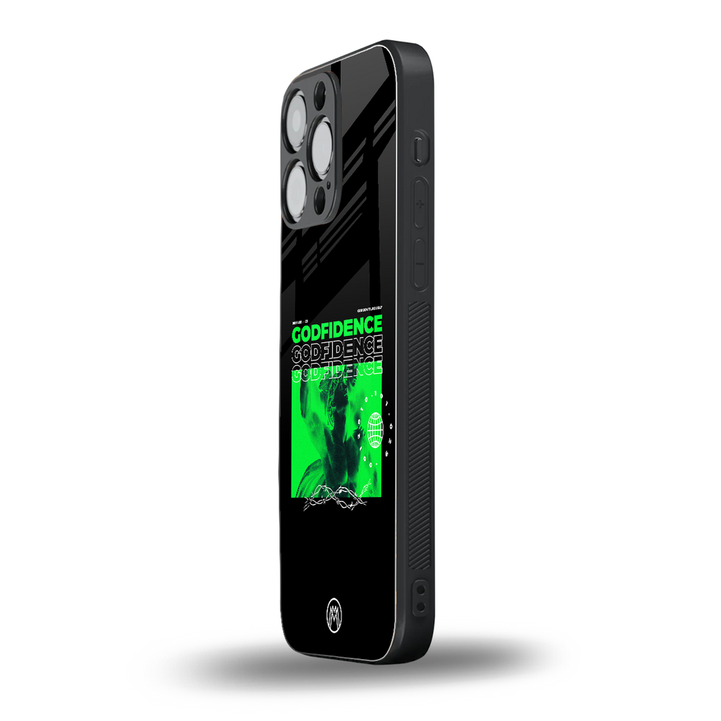 godfidence back phone cover | glass case for iphone 16 pro max