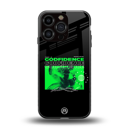 godfidence back phone cover | glass case for iphone 16 pro