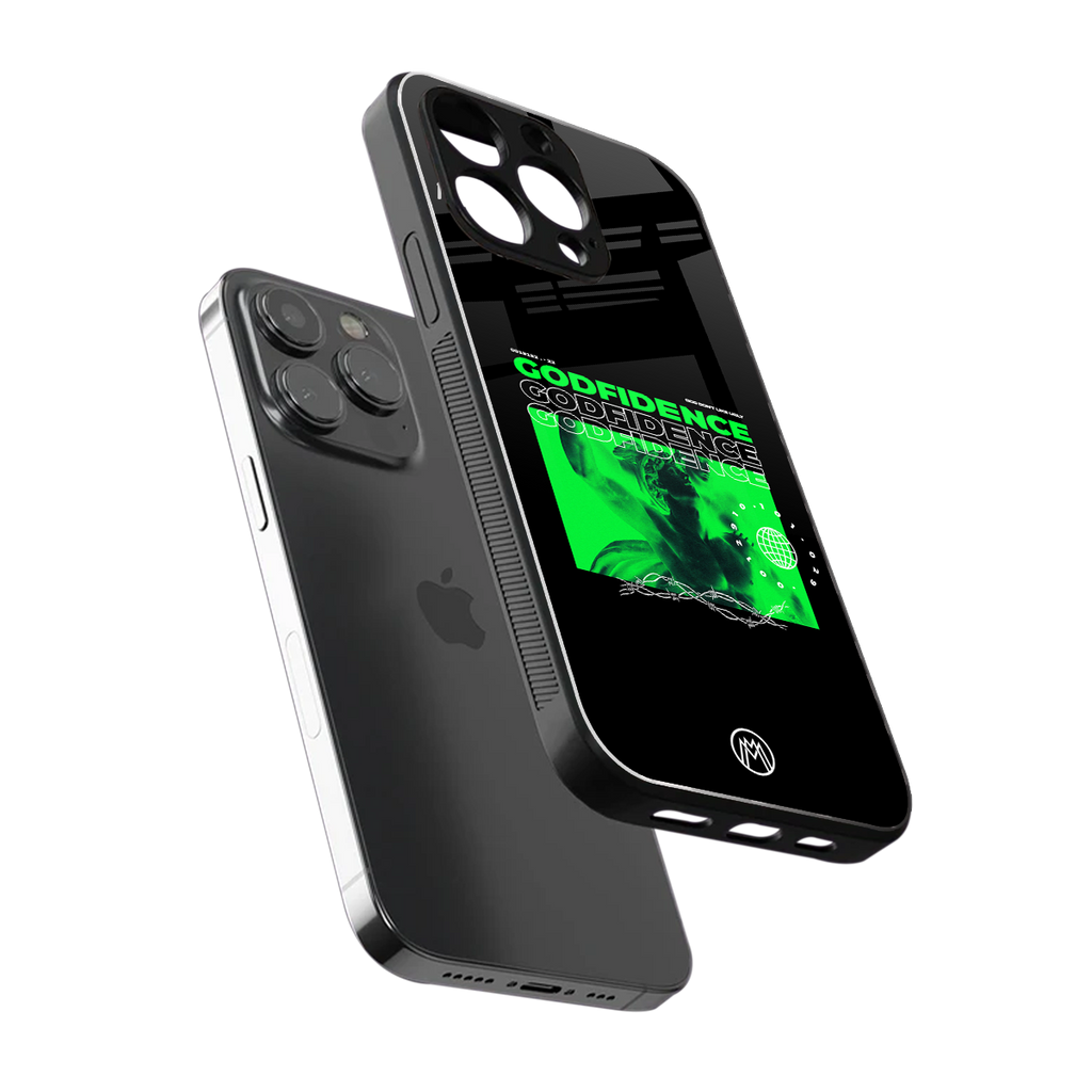 godfidence back phone cover | glass case for iphone 16 pro