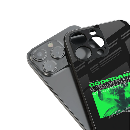 godfidence back phone cover | glass case for iphone 16 pro max