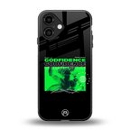 godfidence back phone cover | glass case for iphone 16