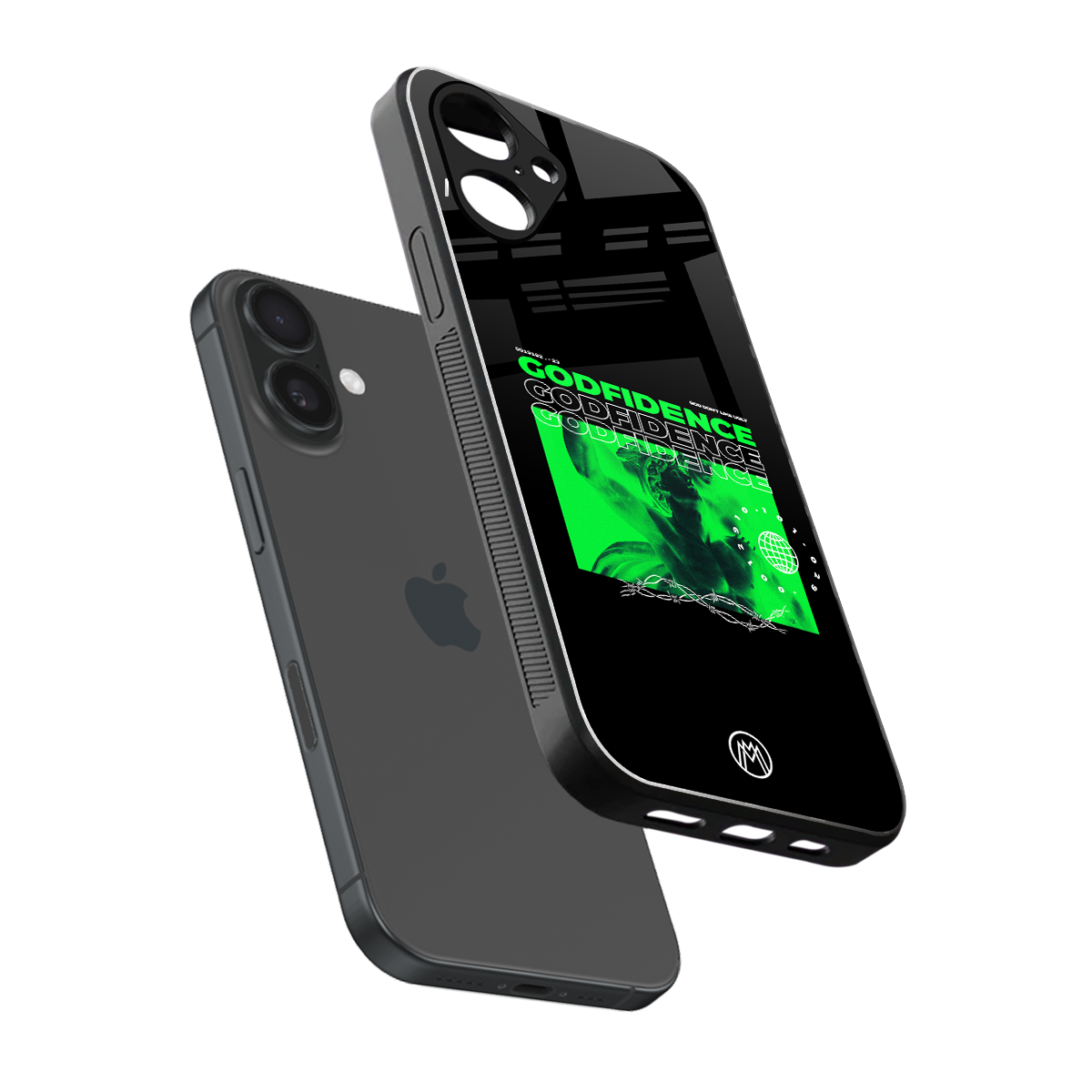 godfidence back phone cover | glass case for iphone 16