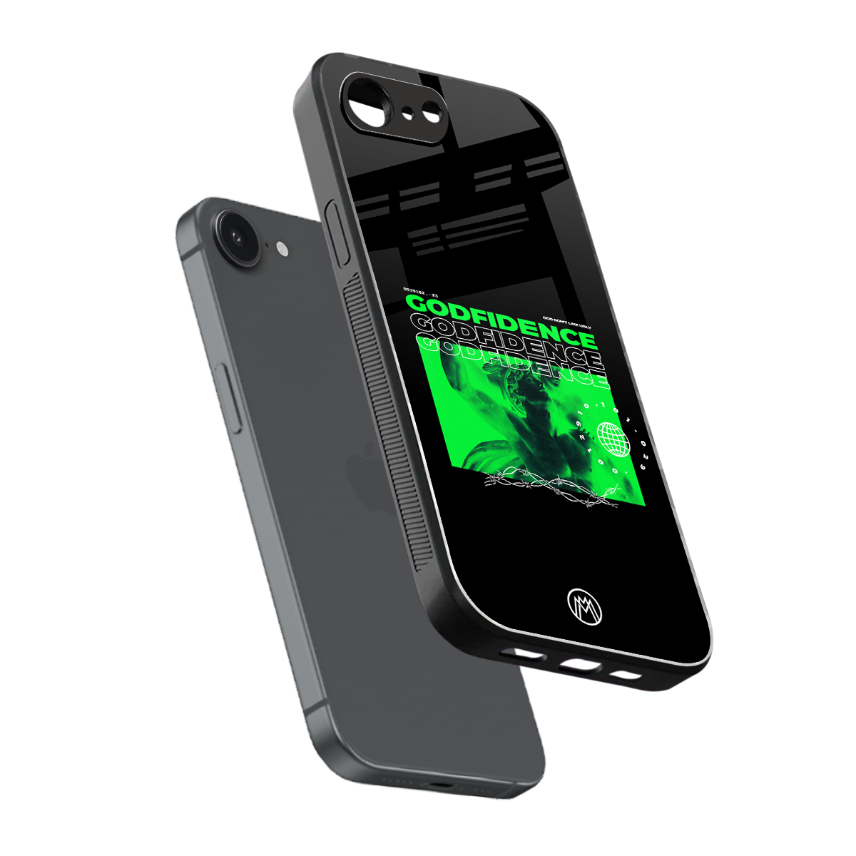 godfidence back phone cover | glass case for iphone 16e