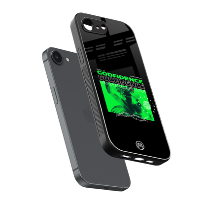 godfidence back phone cover | glass case for iphone 16e