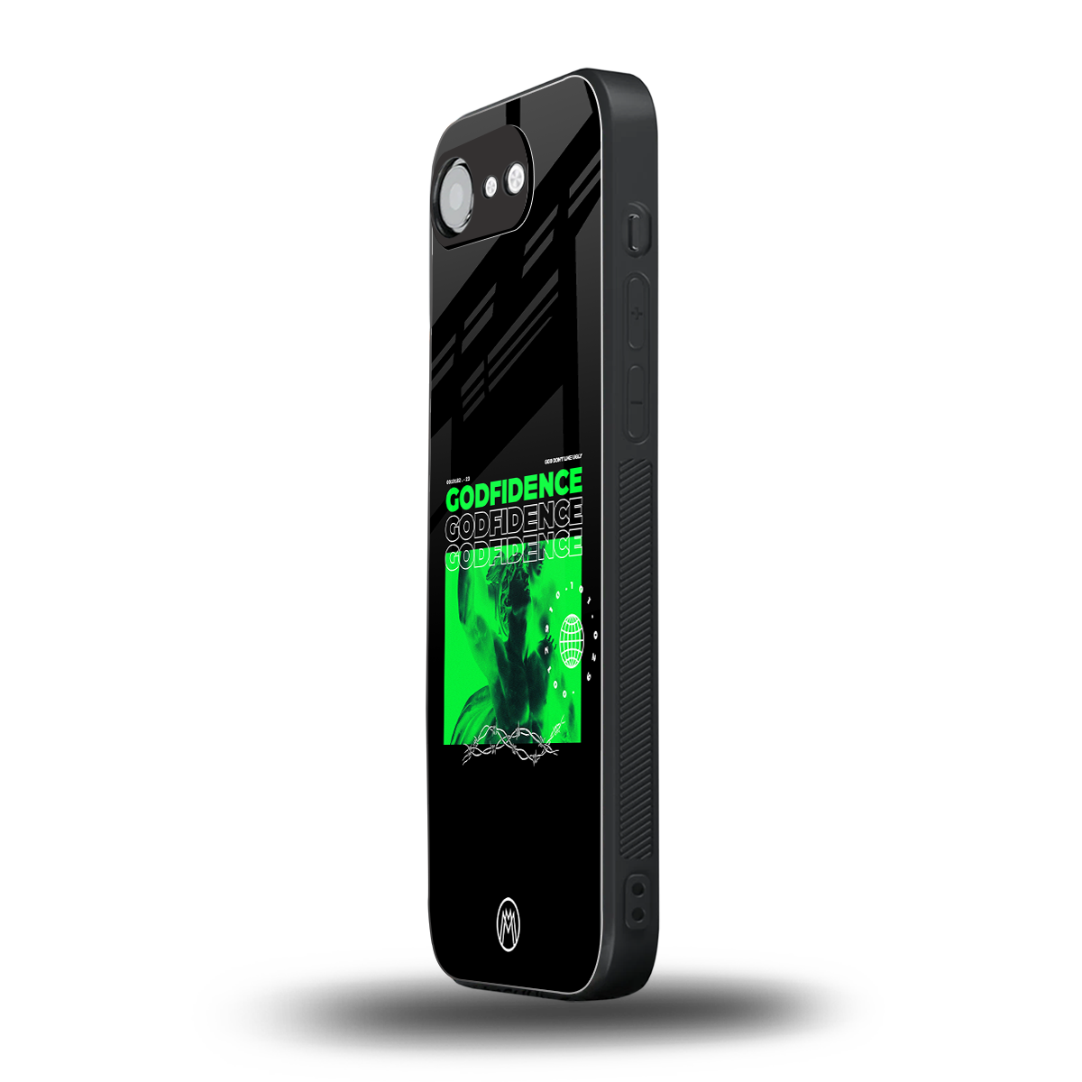 godfidence back phone cover | glass case for iphone 16e