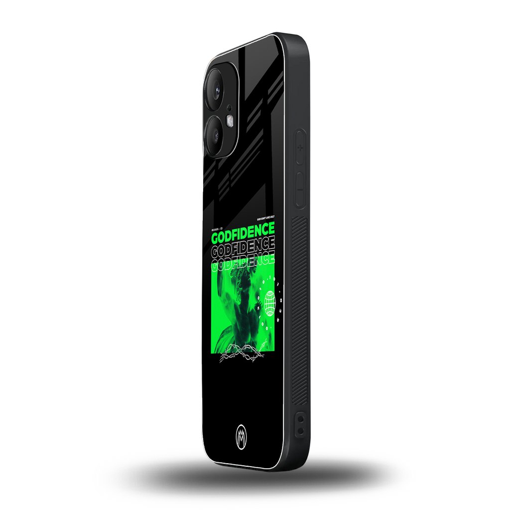 godfidence back phone cover | glass case for nothing phone 2