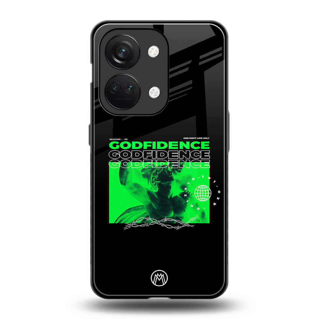godfidence back phone cover | glass case for oneplus nord 3