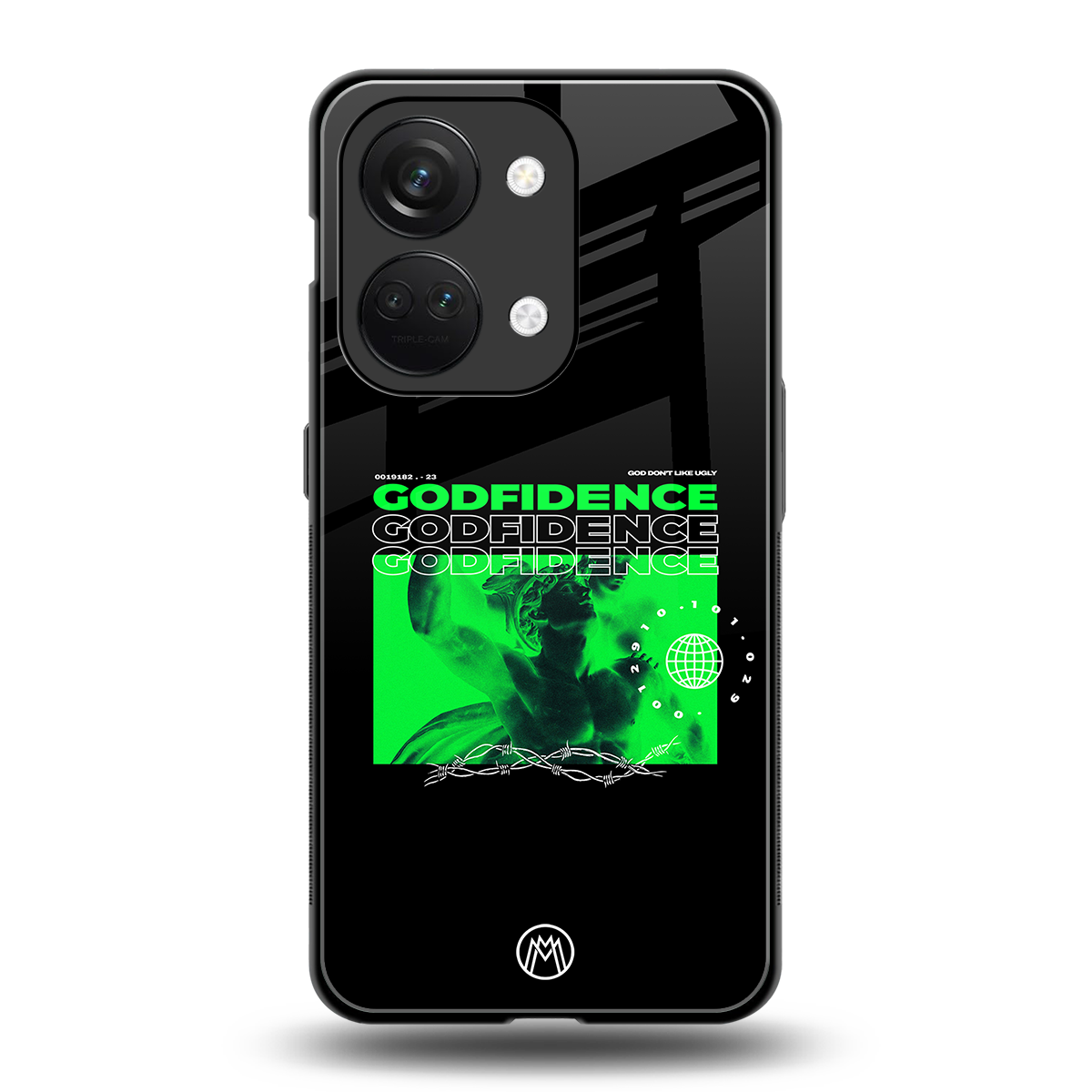godfidence back phone cover | glass case for oneplus nord 3