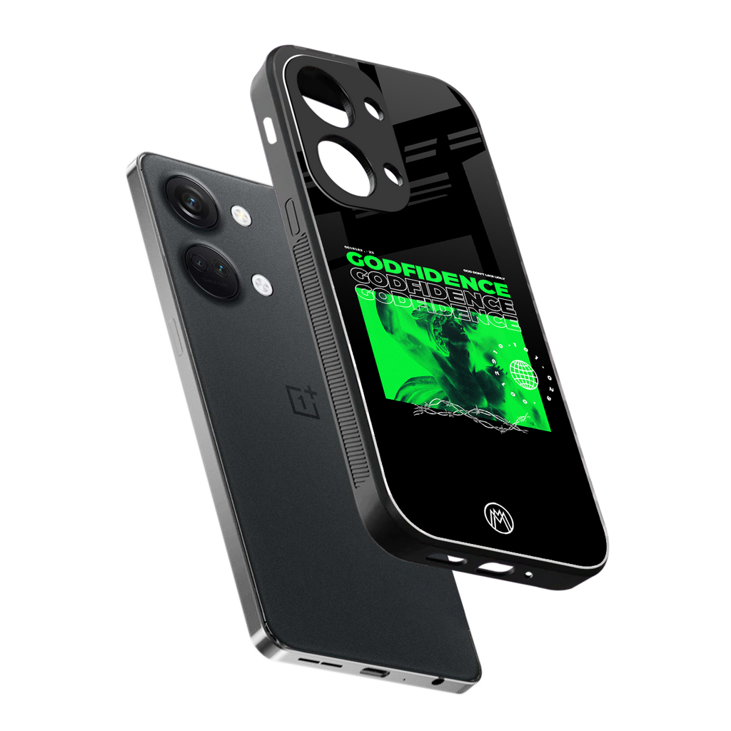 godfidence back phone cover | glass case for oneplus nord 3