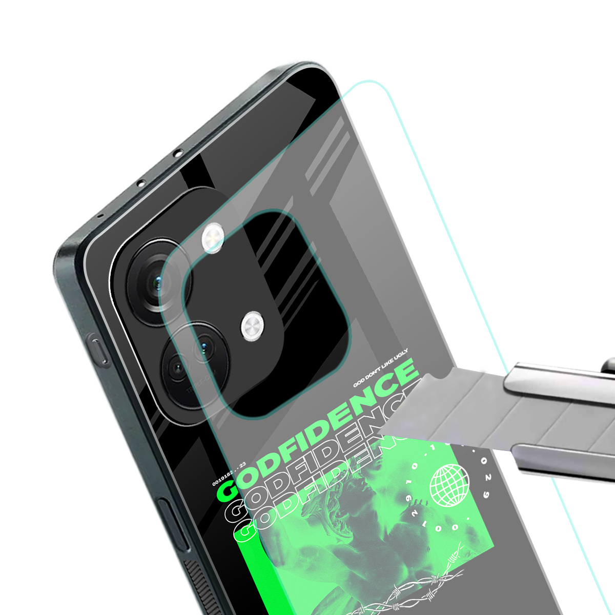 godfidence back phone cover | glass case for oneplus nord 3