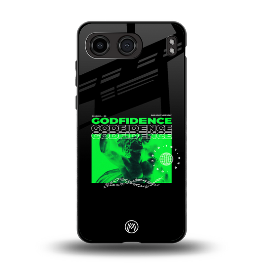 godfidence back phone cover | glass case for oneplus nord 4