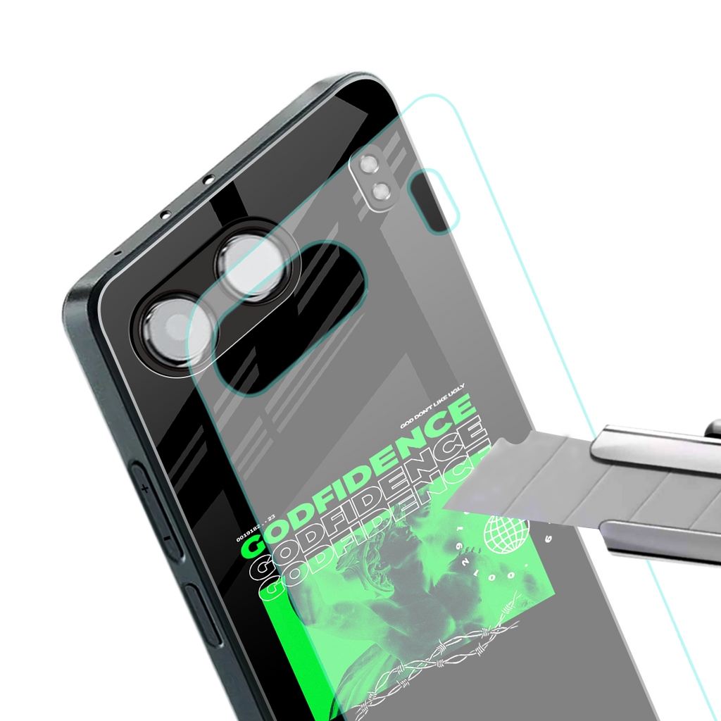 godfidence back phone cover | glass case for oneplus nord 4