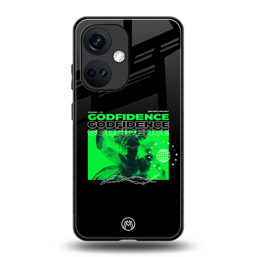 godfidence back phone cover | glass case for oneplus nord ce 3