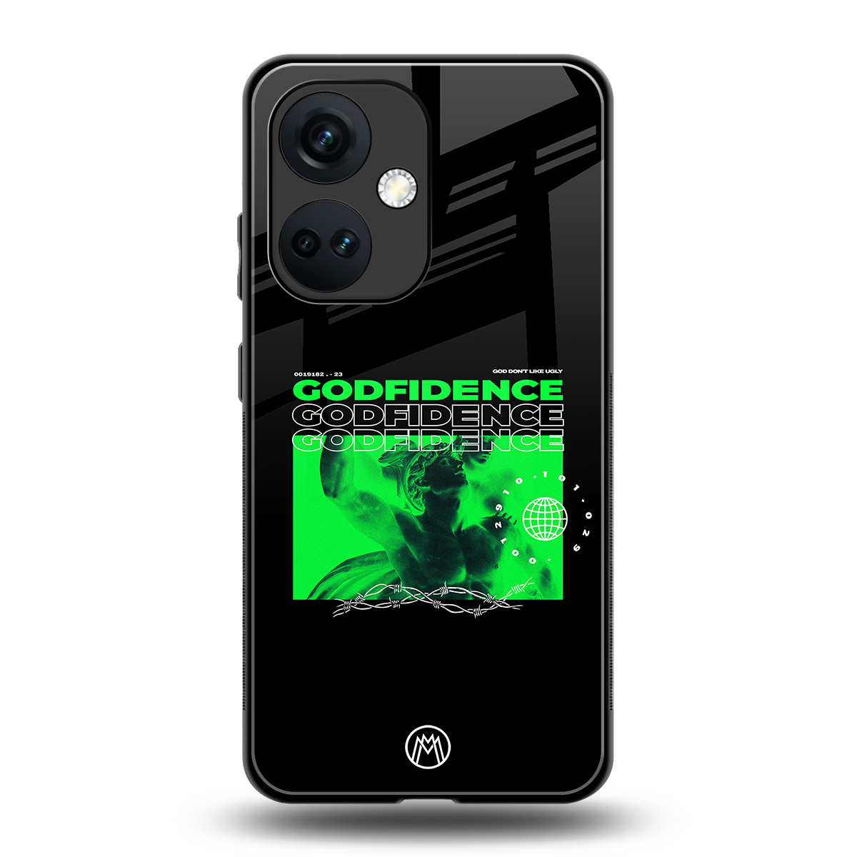 godfidence back phone cover | glass case for oneplus nord ce 3