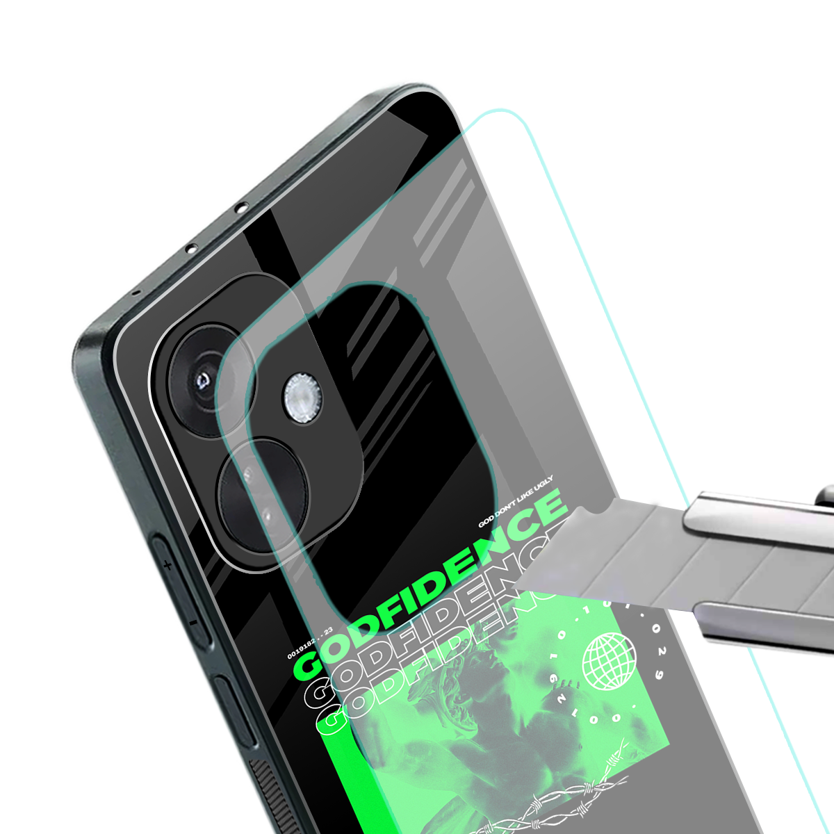 godfidence back phone cover | glass case for oneplus nord ce 3