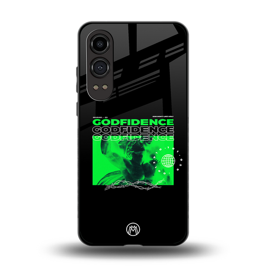 godfidence back phone cover | glass case for oneplus nord ce 4 lite
