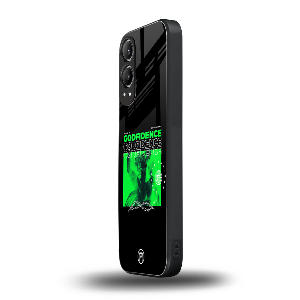godfidence back phone cover | glass case for oneplus nord ce 4 lite