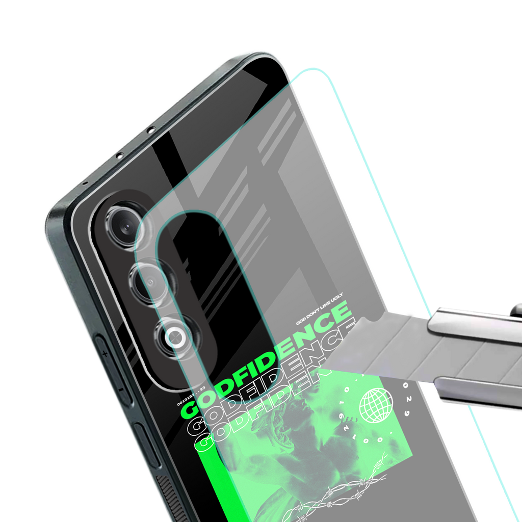 godfidence back phone cover | glass case for oneplus nord ce 4