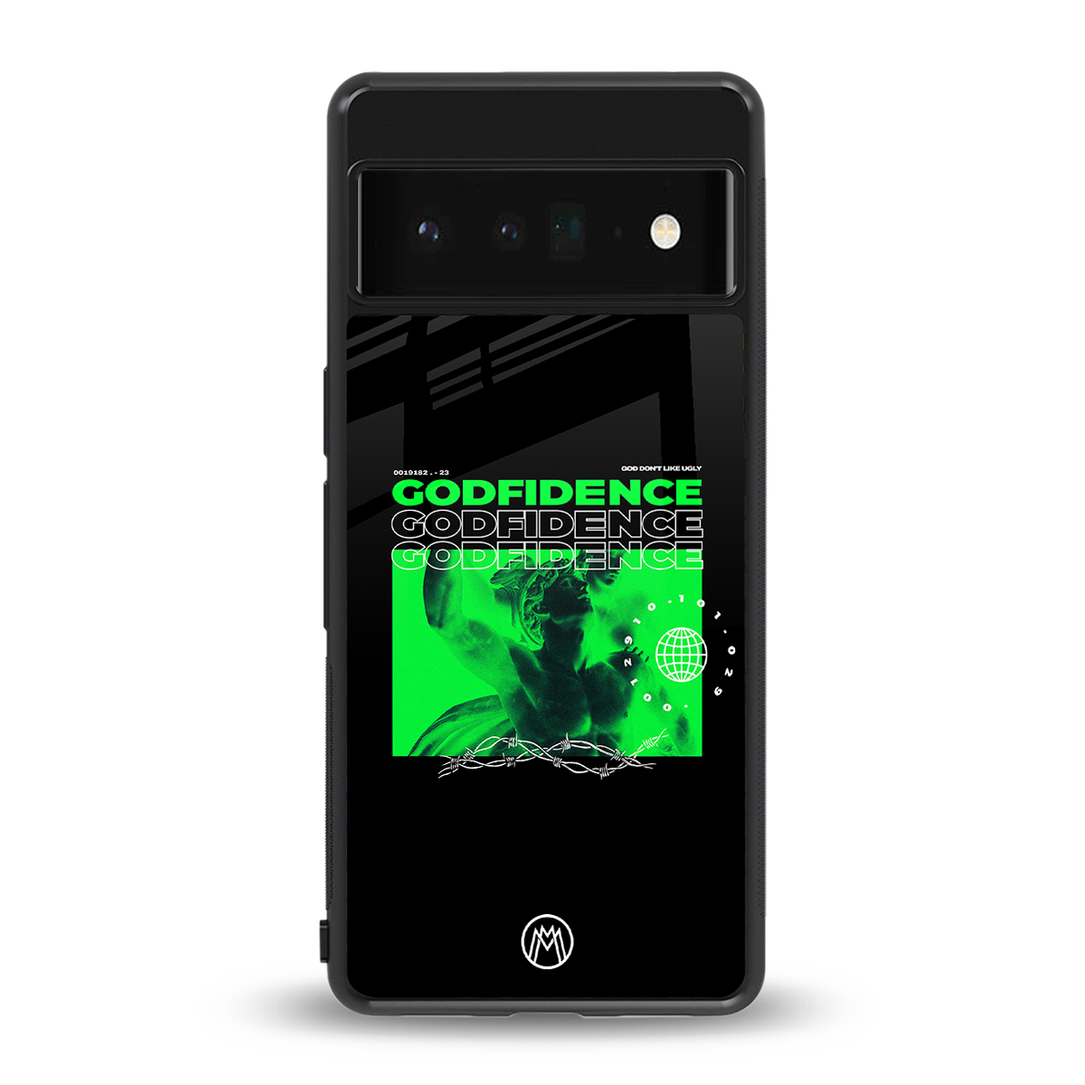godfidence back phone cover | glass case for google pixel 6 pro