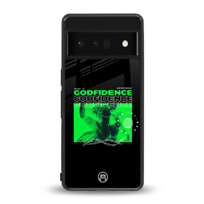 godfidence back phone cover | glass case for google pixel 6 pro
