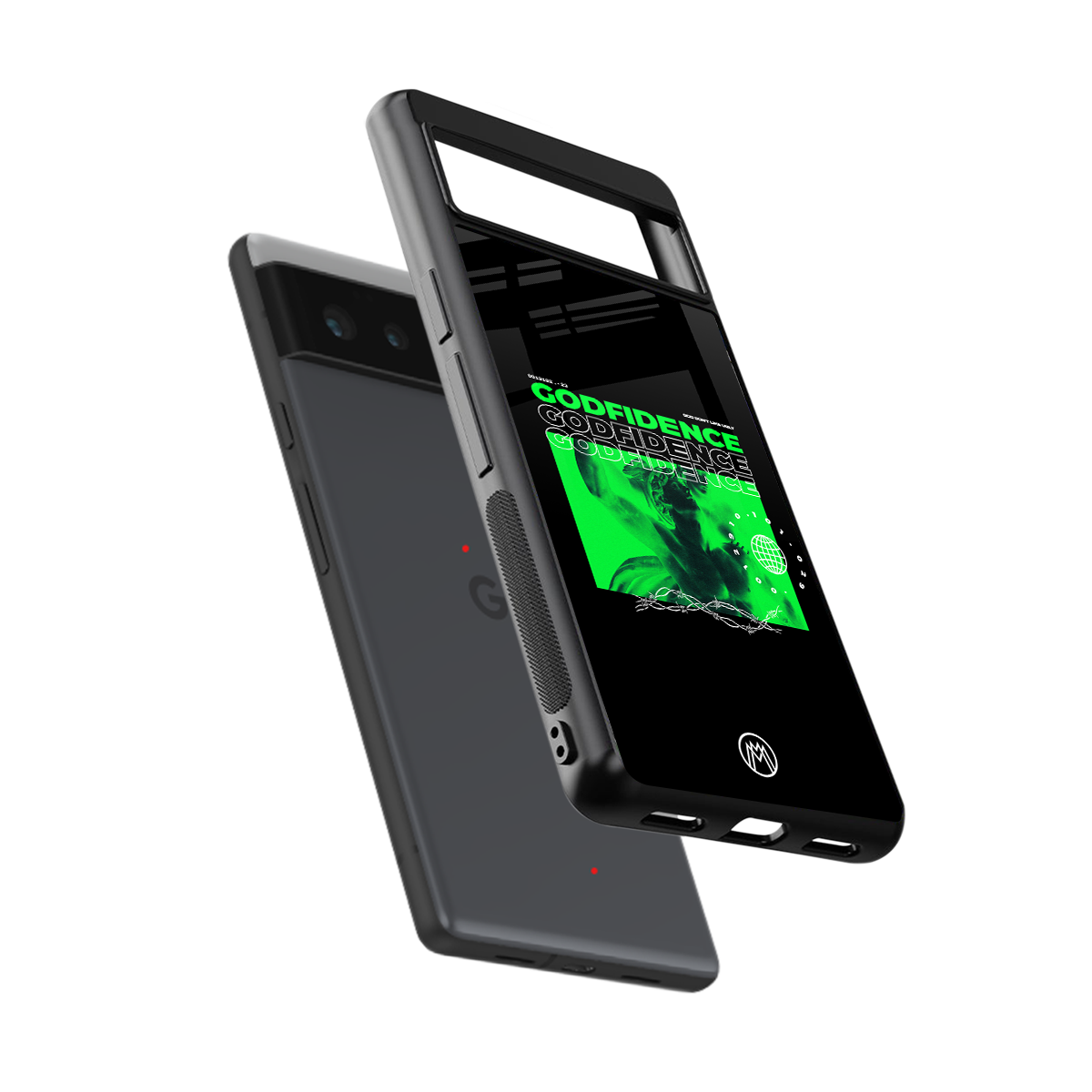 godfidence back phone cover | glass case for google pixel 6