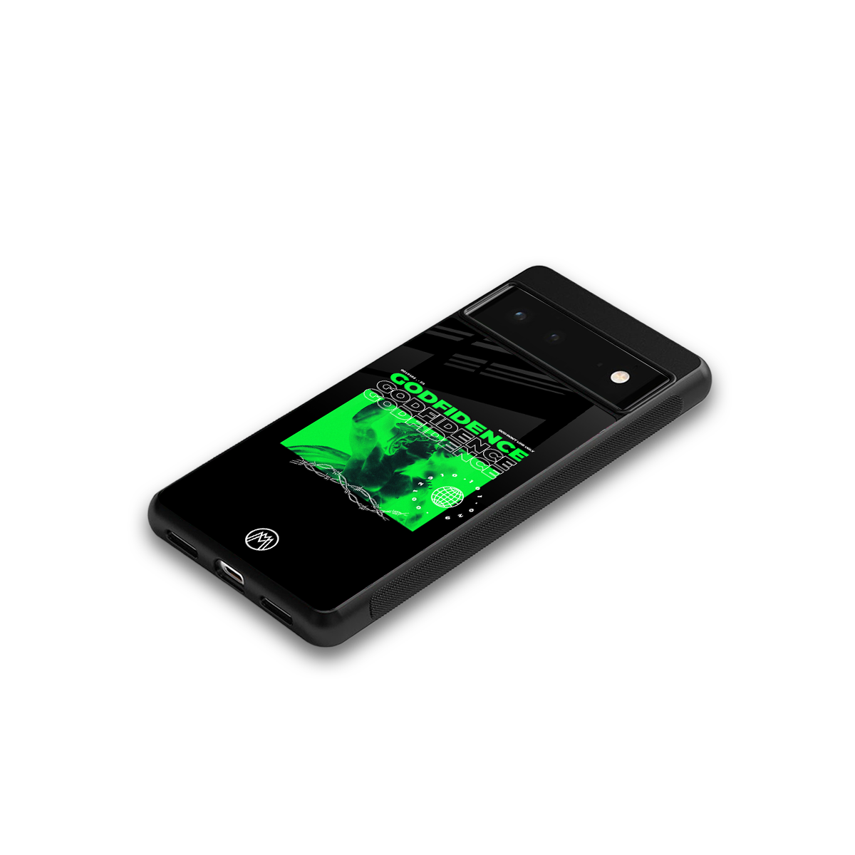 godfidence back phone cover | glass case for google pixel 6