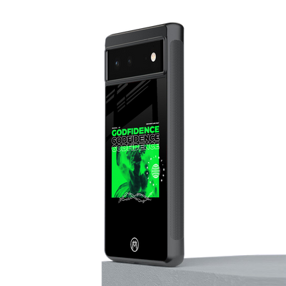 godfidence back phone cover | glass case for Google Pixel 6A