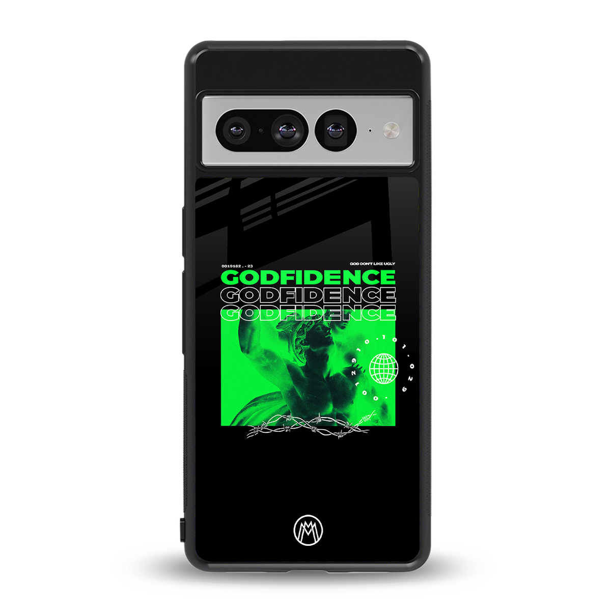 godfidence back phone cover | glass case for google pixel 7 pro