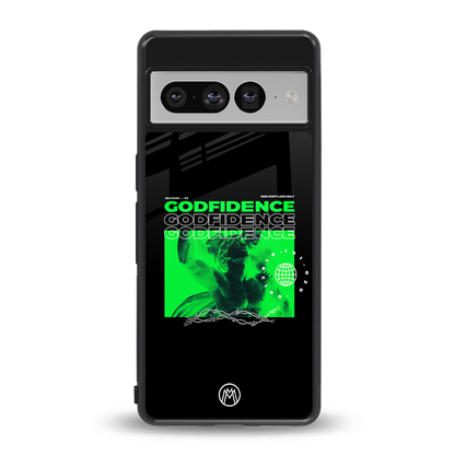 godfidence back phone cover | glass case for google pixel 7 pro