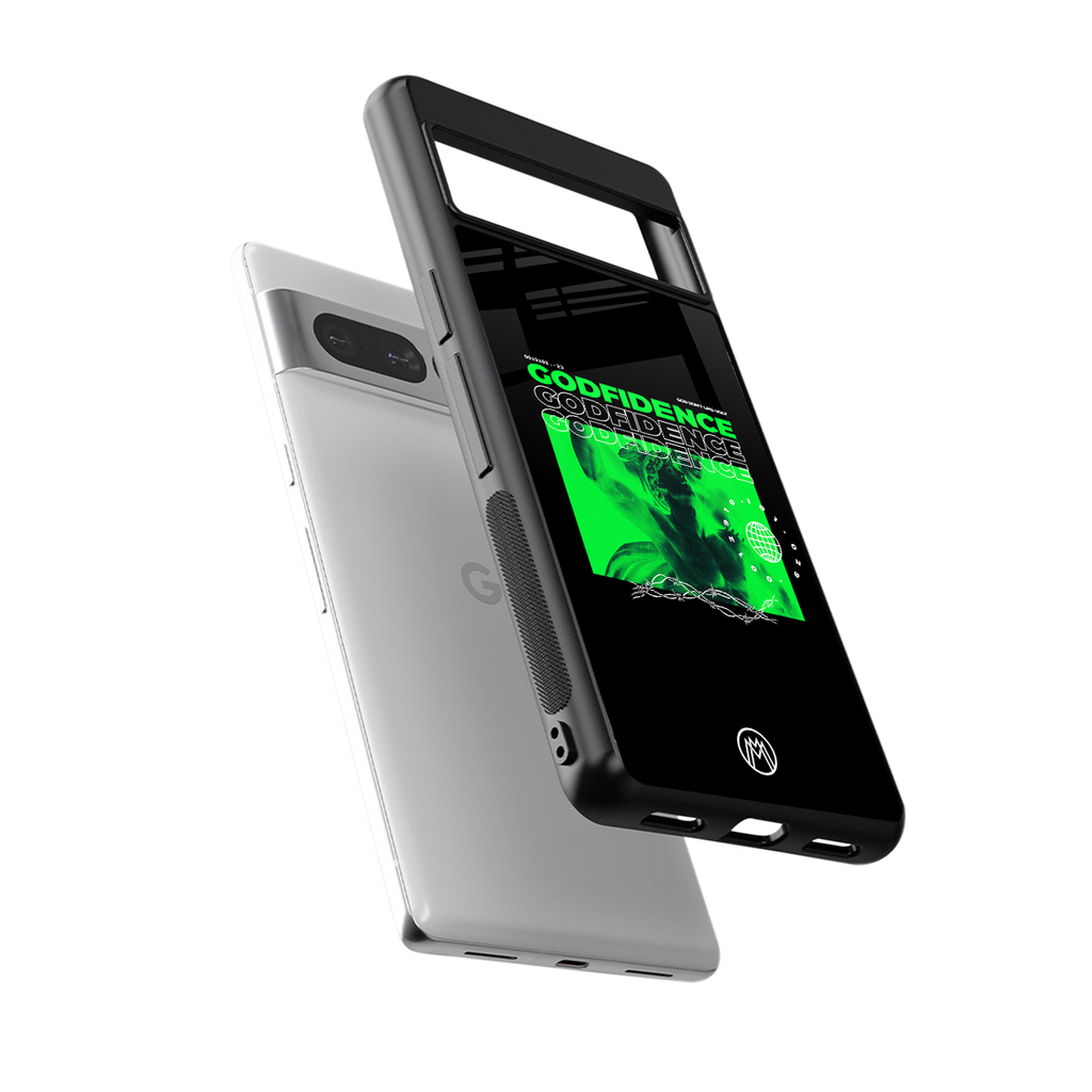 godfidence back phone cover | glass case for google pixel 7 pro