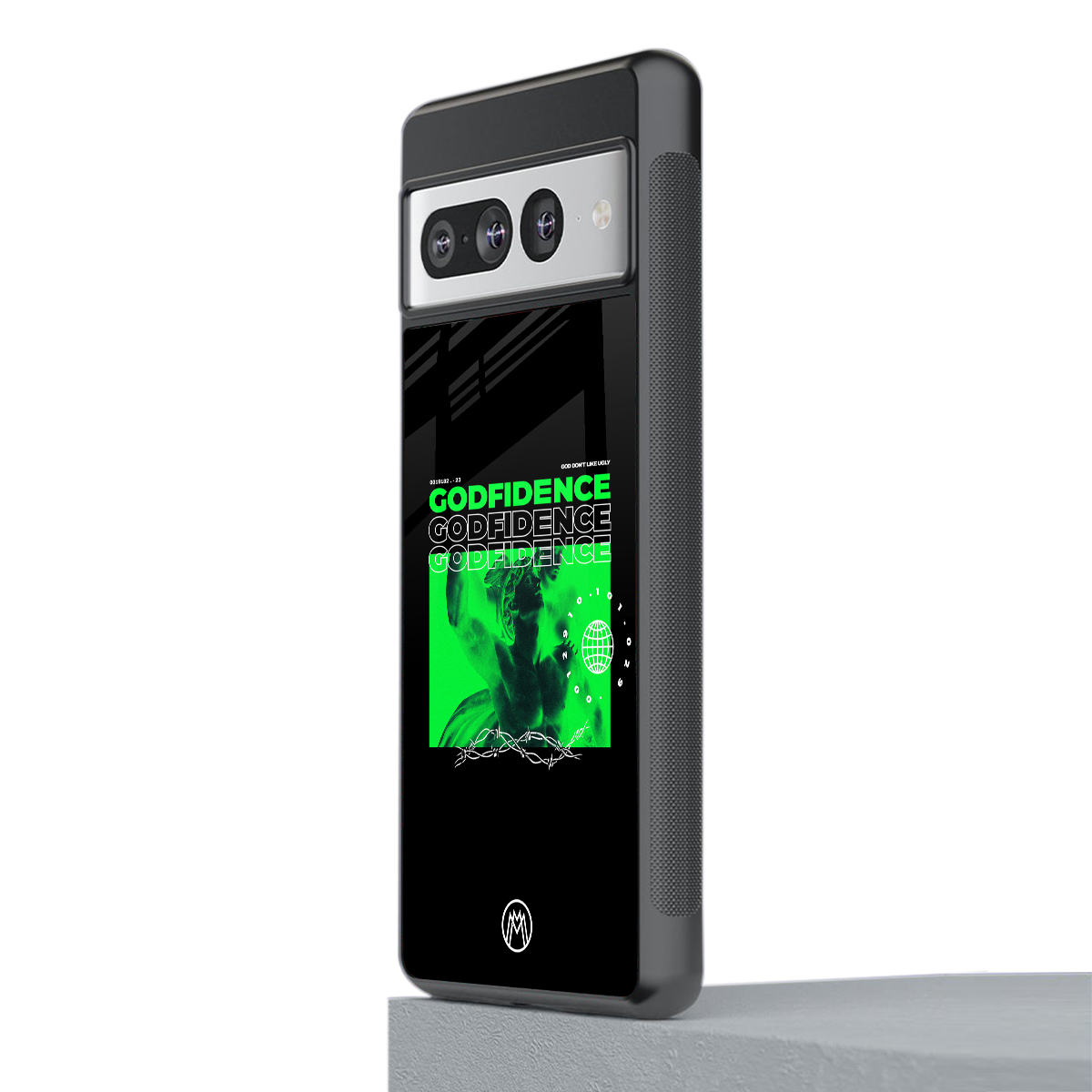 godfidence back phone cover | glass case for google pixel 7 pro