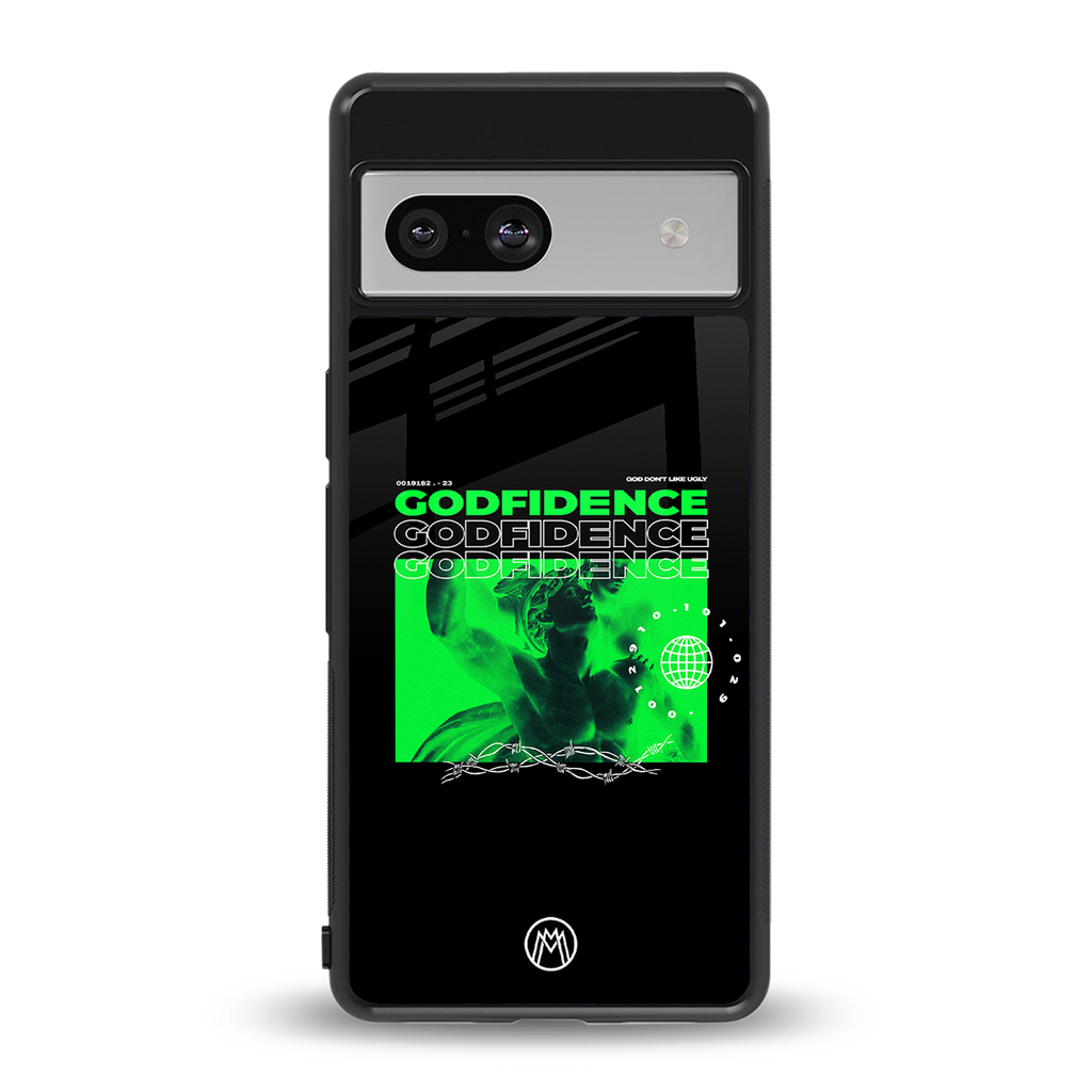 godfidence back phone cover | glass case for Google Pixel 7