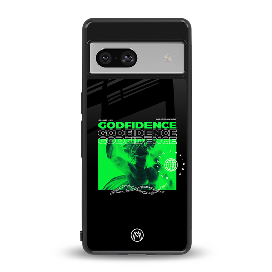 godfidence back phone cover | glass case for Google Pixel 7A