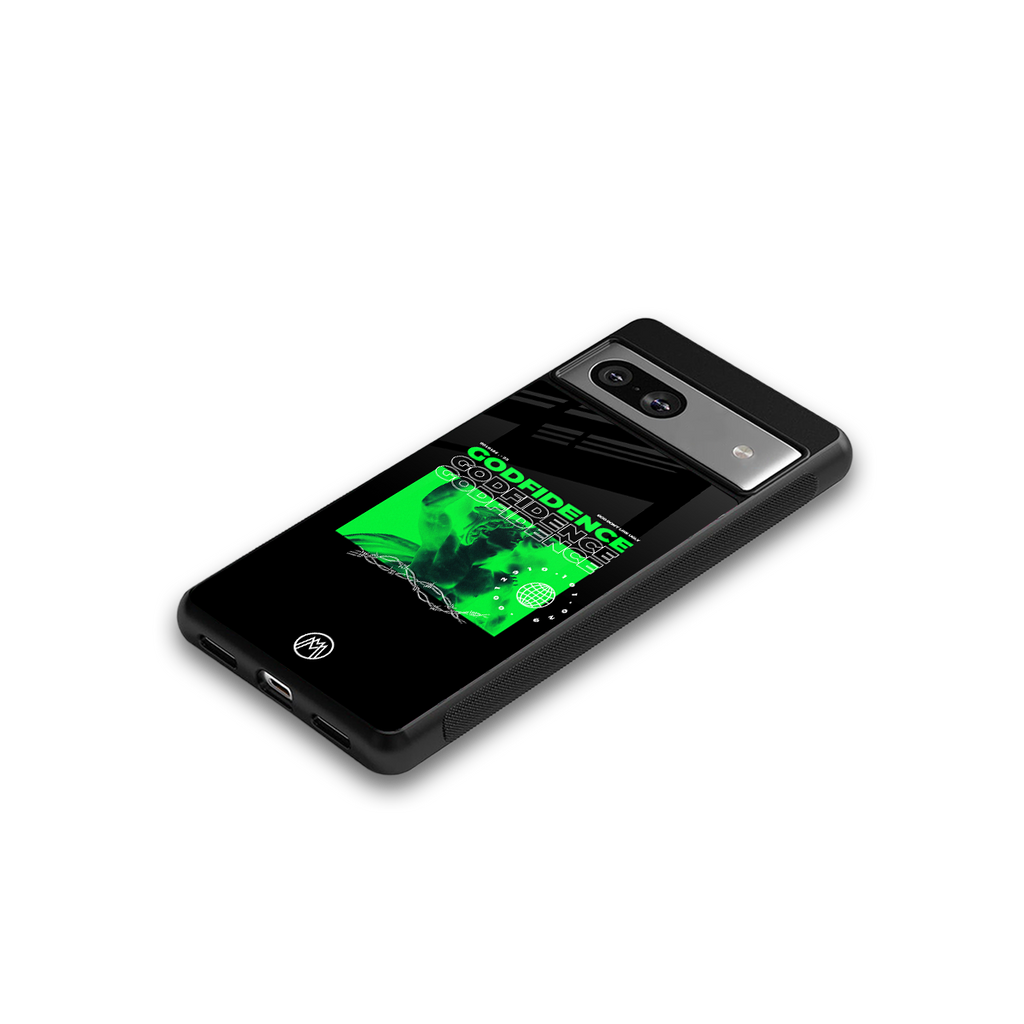 godfidence back phone cover | glass case for Google Pixel 7