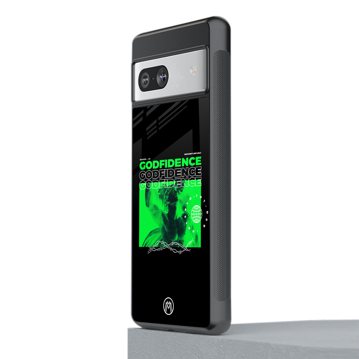 godfidence back phone cover | glass case for Google Pixel 7A