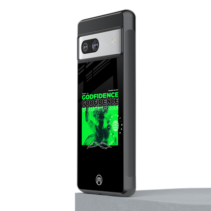 godfidence back phone cover | glass case for Google Pixel 7A