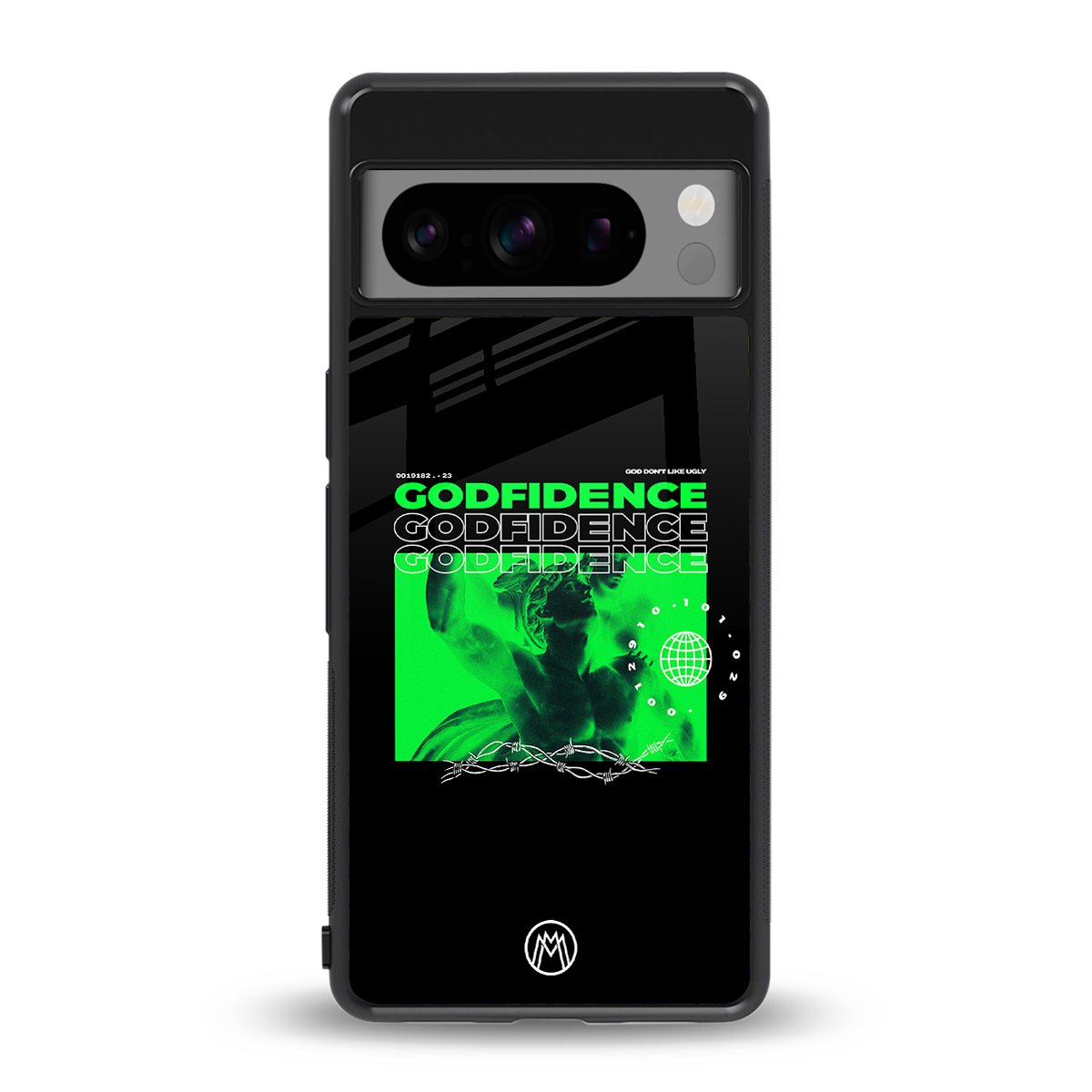 godfidence back phone cover | glass case for google pixel 8 pro