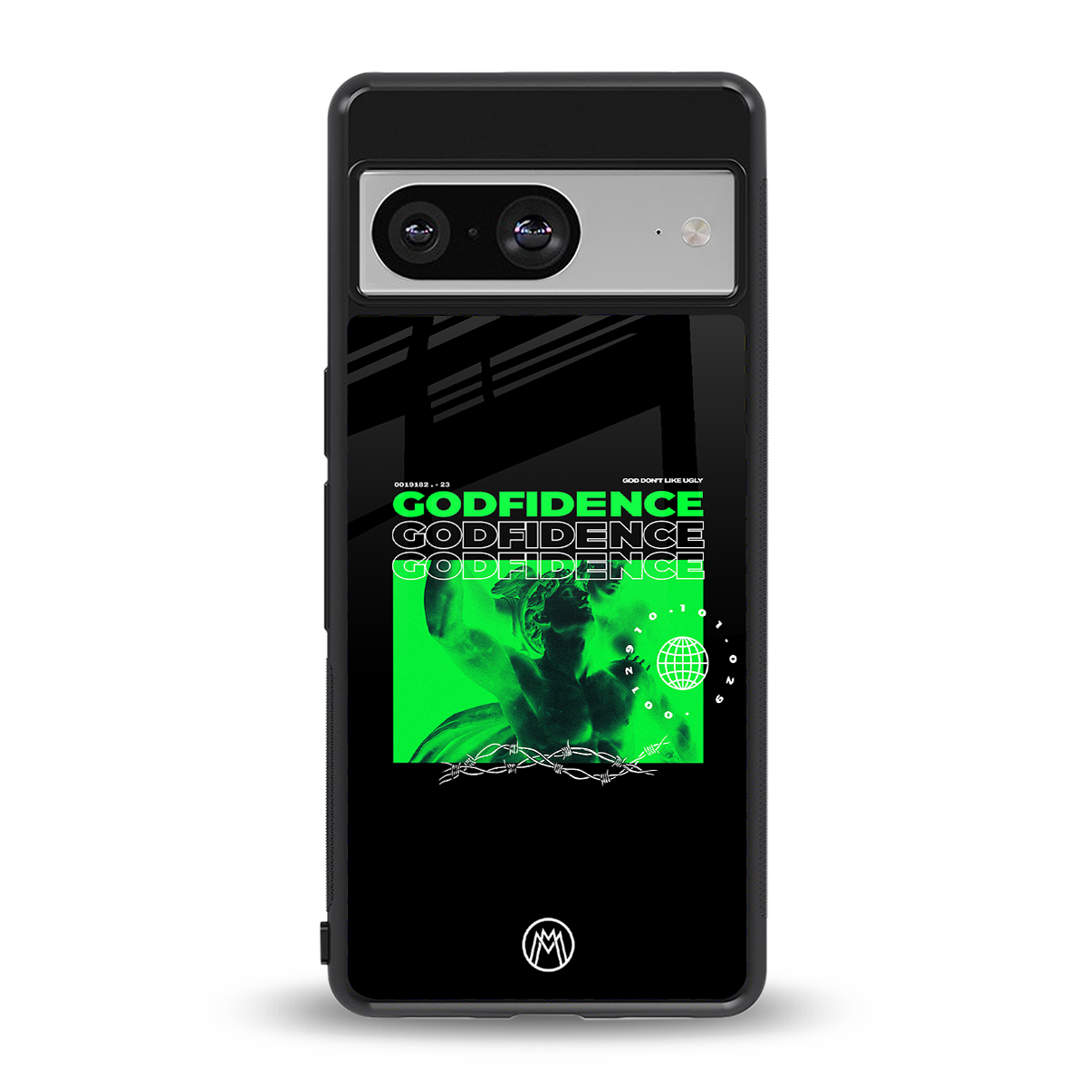 godfidence back phone cover | glass case for Google Pixel 8